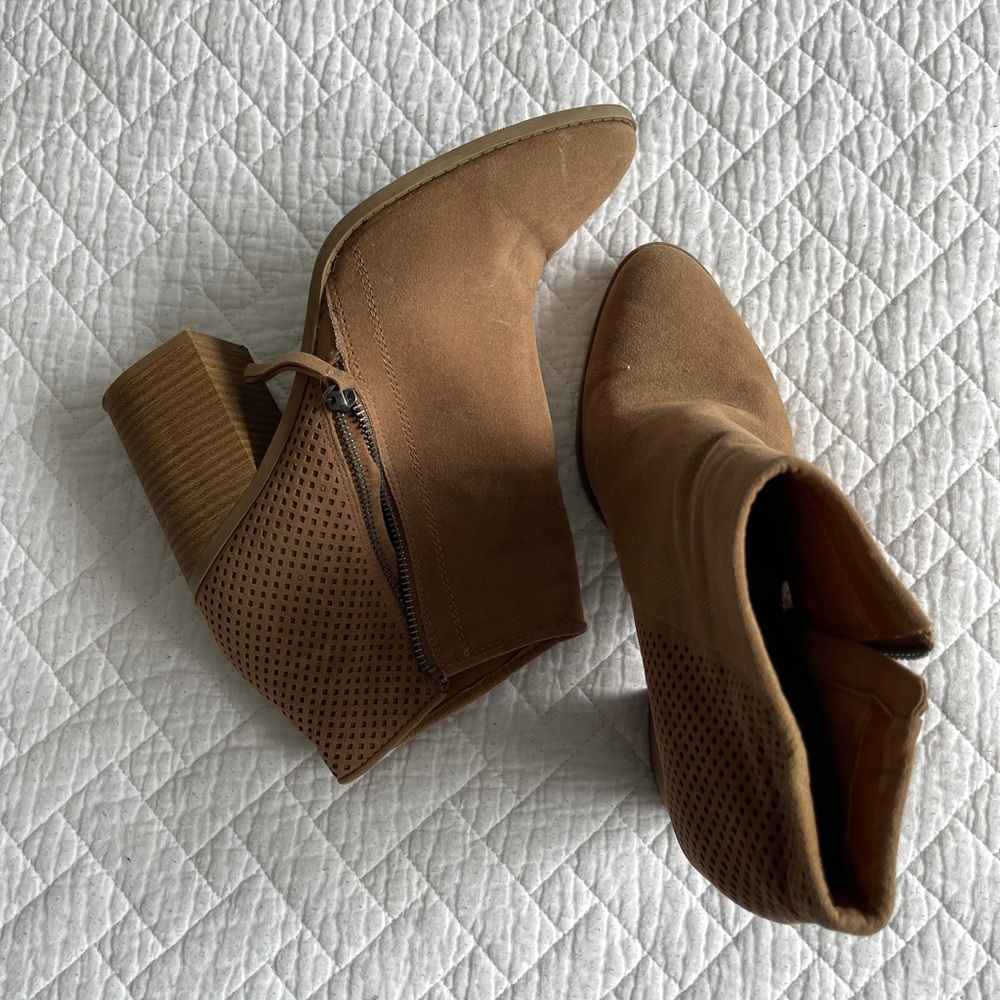 Tan booties - bundle 4 items for $30 (anything $25 & under) exp 06/30